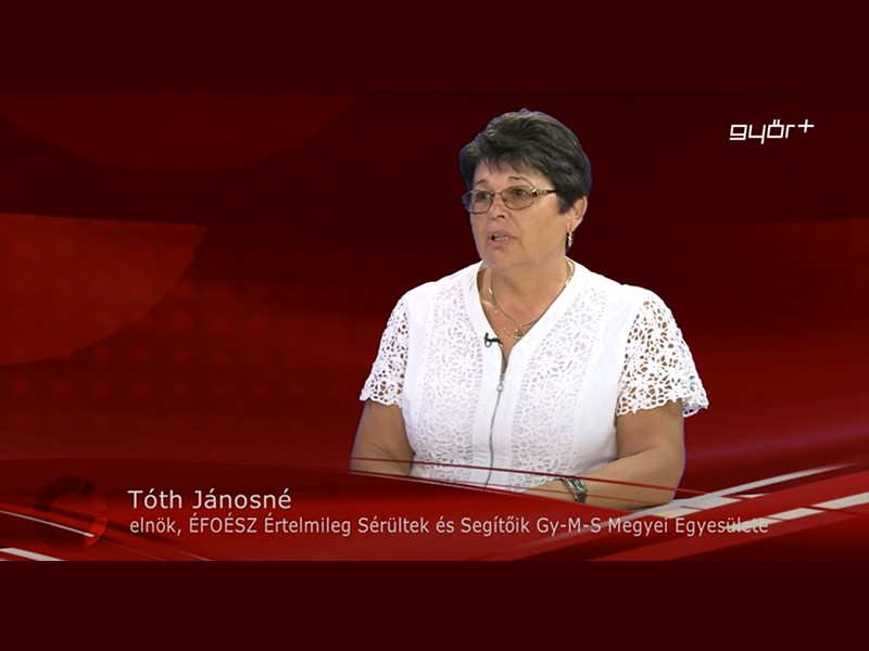 Interjú Tóth Jánosné É.S.S.E. elnökkel a Győrplusz TV-ben